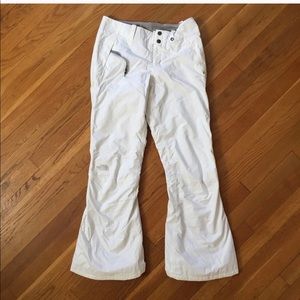 Warm White North Face Ski Pants XS